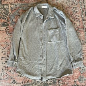 Treasure & Bond XS Gray Sweatshirt Shacket